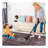 2'6''x10' Runner, Washable Rug, Low-Pile, Non-Slip, Non-Shedding, Foldable, Kid & Pet Friendly - Area Rugs for living room, bedroom, kitchen rug (Burgundy, 2'6''x10')