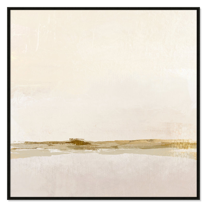 Impression abstraite étonnante par Denise Brown, Toile encadrée flottante espresso, No Mat, H 41,5 po x l 41,5 po x P 2 po