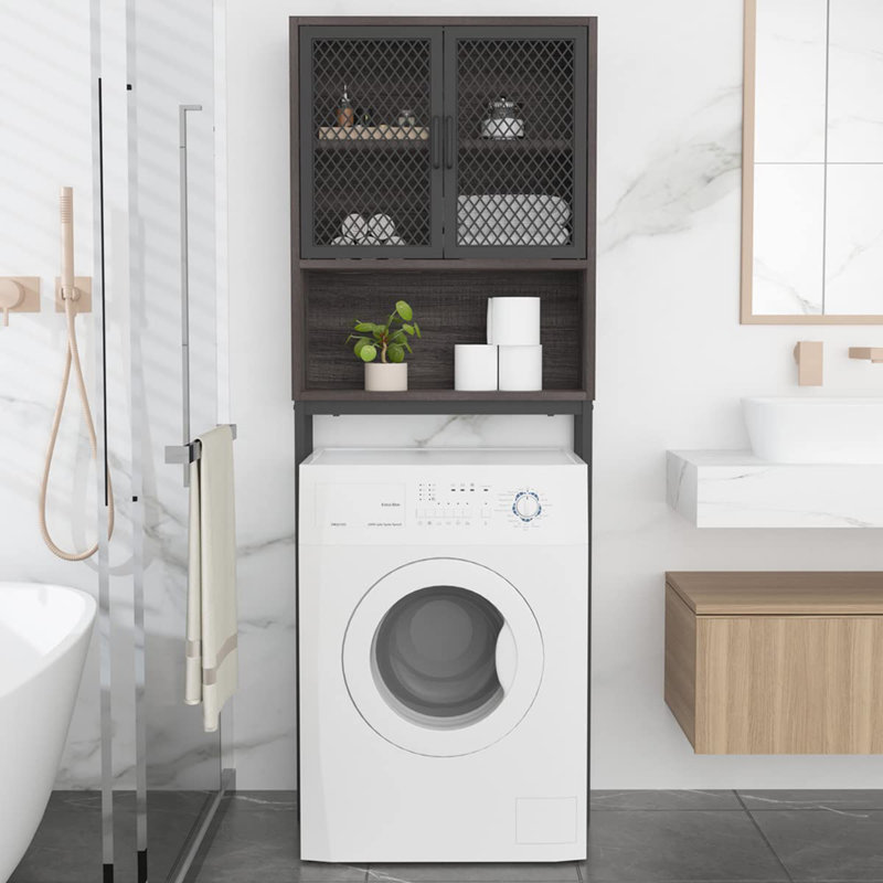 Armoire de rangement industrielle pour salle de bain - réglable, durable, Chêne gris foncé