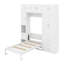 Lit escamotable simple avec casiers et armoires