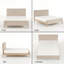 Lit tapissier moderne moderne, double, lin beige-129912534-129912537