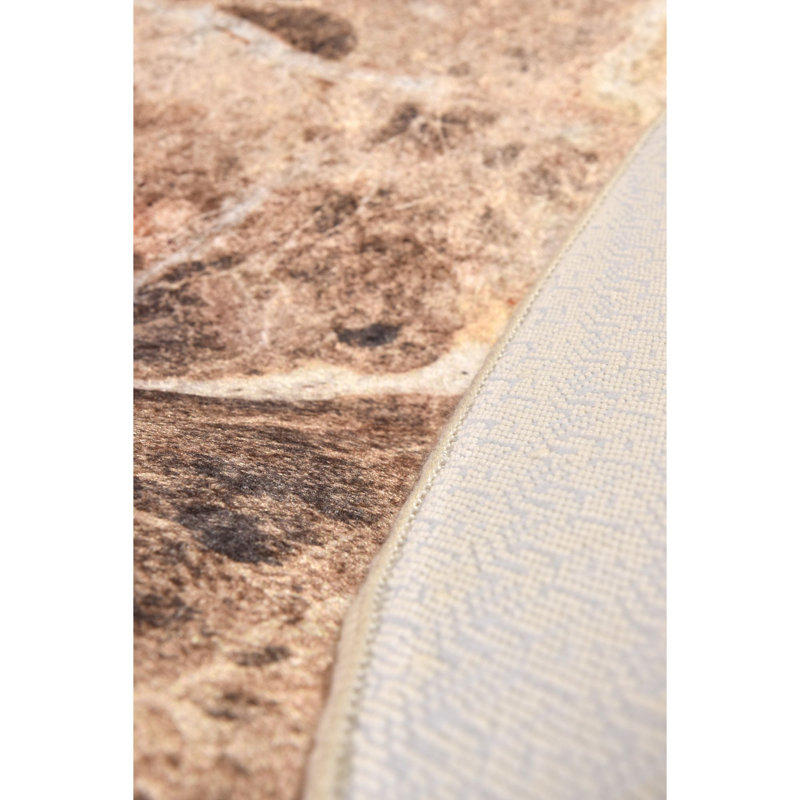 Antibacterial Round Carpet, 39.4 Inches Diameter, 100% Polyester, 0.2 Inches Pile Height | Non-Slip Underside, Machine Washable | Perfect for Living Room, Bedroom, and Playroom, Soft and Durable Design