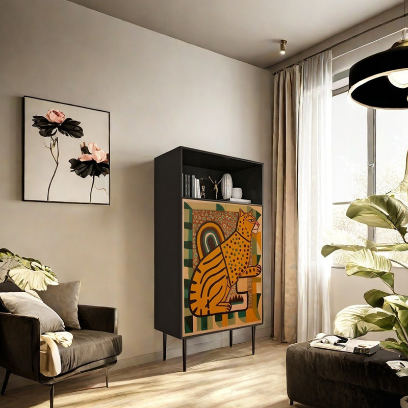 Modern multi-purpose large capacity sideboard