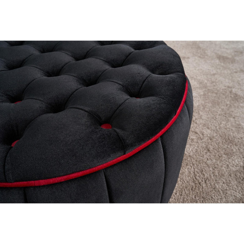 Pouf, Rouge / anthracite