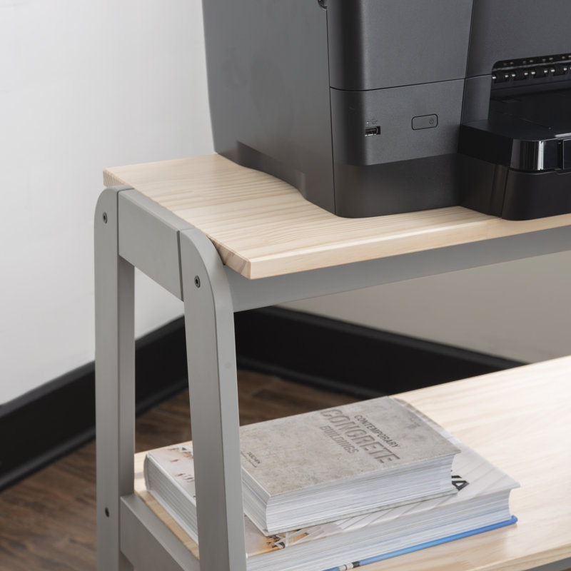 Support pour imprimante avec tablettes Goodspeed, Gris