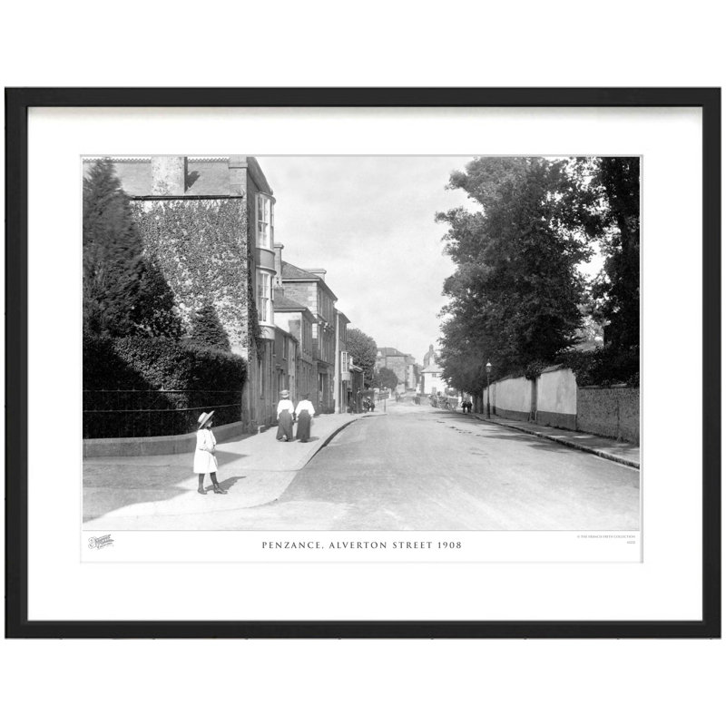 Penzance, Alverton Street 1908 - Single Picture Frame Print, 28cm H x 36cm W x 2.3cm D
