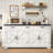61.02" Large Sideboards, Farmhouse Buffet Sideboards Cabinets with Storage, Coffee Bar Wine Bar for Living Room-1994257058-1997622733