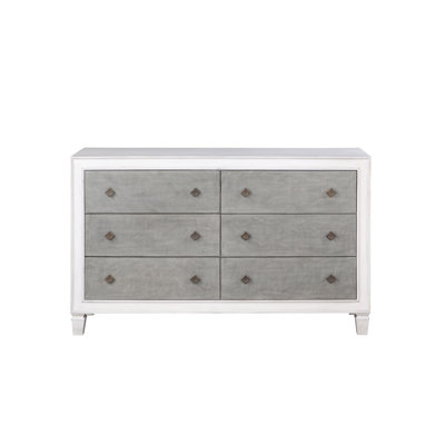 Commode double 6 tiroirs l 66 po Aadyanth