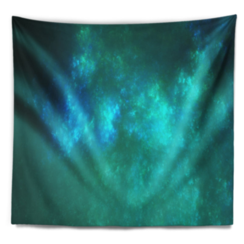 Tapisserie bleu ciel starry abstract, H 32 po x l 39 po