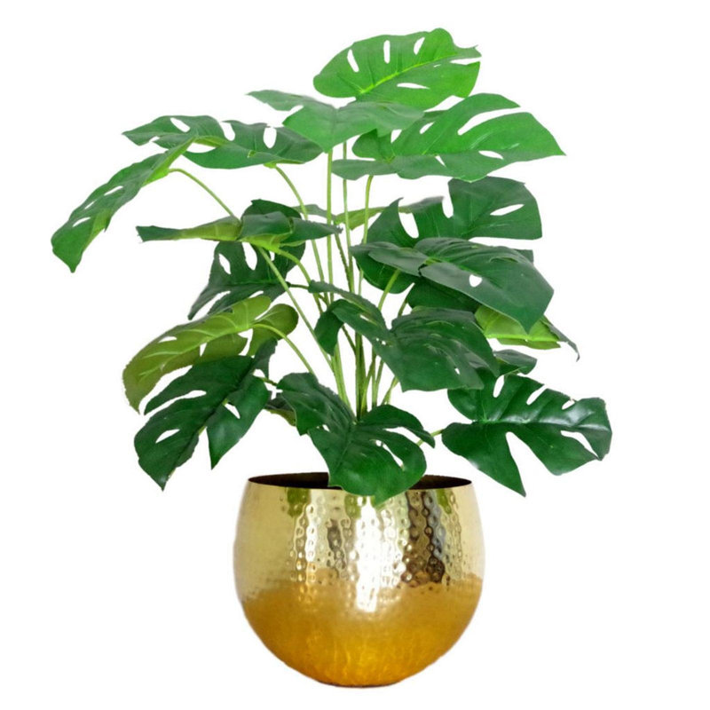 60cm Faux Plant in Metal Planter