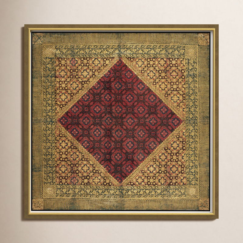 'Asian Textile' Framed Graphic Art Print