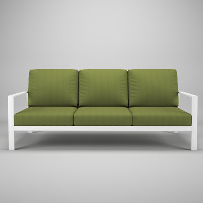 Canapé d'extérieur en métal avec coussin Sunbrella Townsend