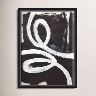 Hendrix "White Swirly Swirls 1" Print