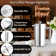 Stainless Steel French Press Coffee Maker, 21 Oz With 3 Level Filtration System, Double Wall Insulated, 4 Filters And 1 Metal Spoon