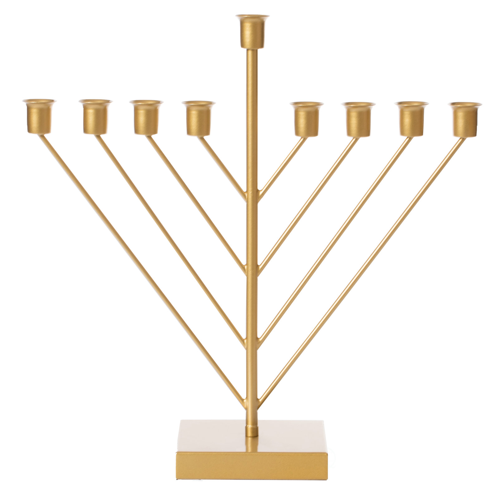 Chabad 9-Branch Electric Chanukah Menorah, Gold