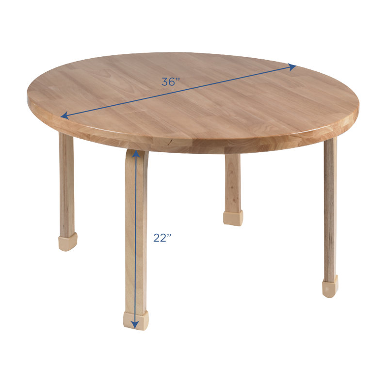Round NaturalWood Table Top, 22" H