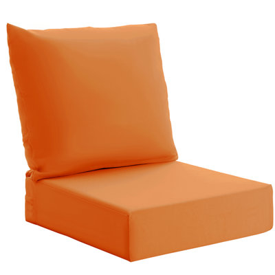 Patio Furniture Cushions With Handle And Ties, Waterproof, Fade-Resistant Outdoor Couch Cushion, Chair Pads For Dining Chairs