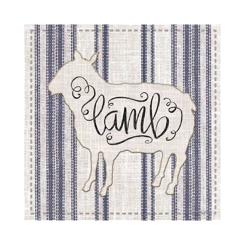 Lamb by Cindy Jacobs - Print on Canvas, Wrapped Canvas, 45.72cm H x 45.72cm W x 1.91cm D
