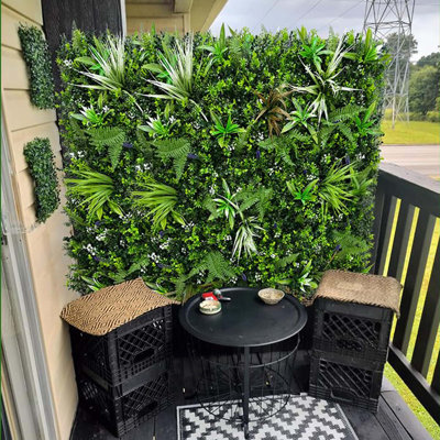 3 Rolls Artificial Boxwood Topiary Panels – 40 X 40 In Green, Privacy Wall Decor, Sun Resistant, Ideal For Patio, Balcony, Garden, Backyard, Indoor Outdoor