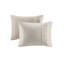 Édredon 5 pièces en coton biologique, naturel, double / grand