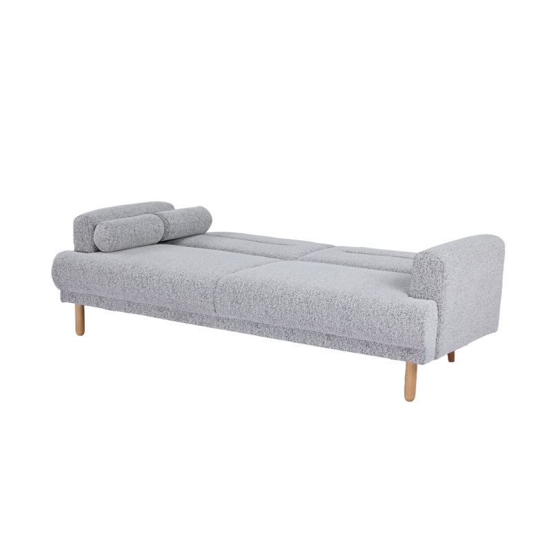 Nuvah Fabric Click-Clark 3-Seater Sofa Bed, Grey