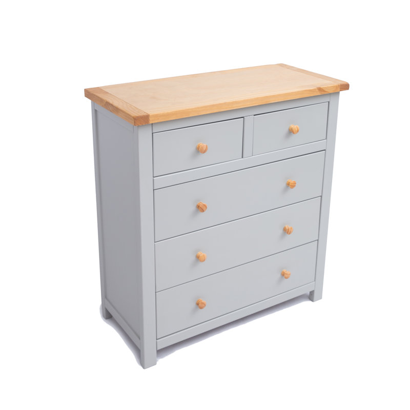Seay 90 cm W Chest of 5 Drawers