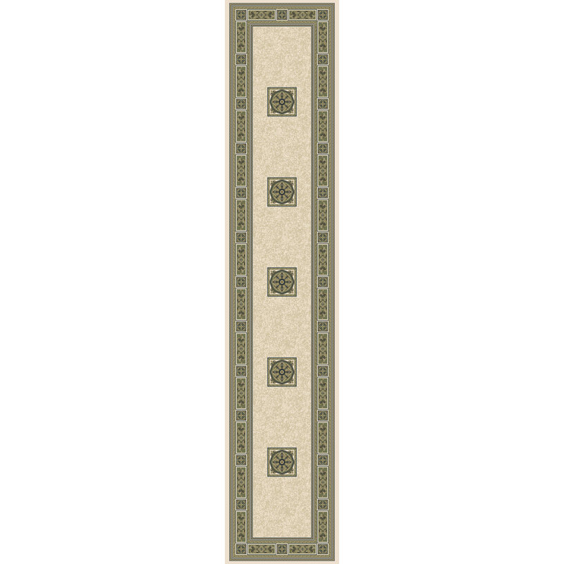 Adsila Power Loom Light Beige Rug, Runner 67cm x 330cm