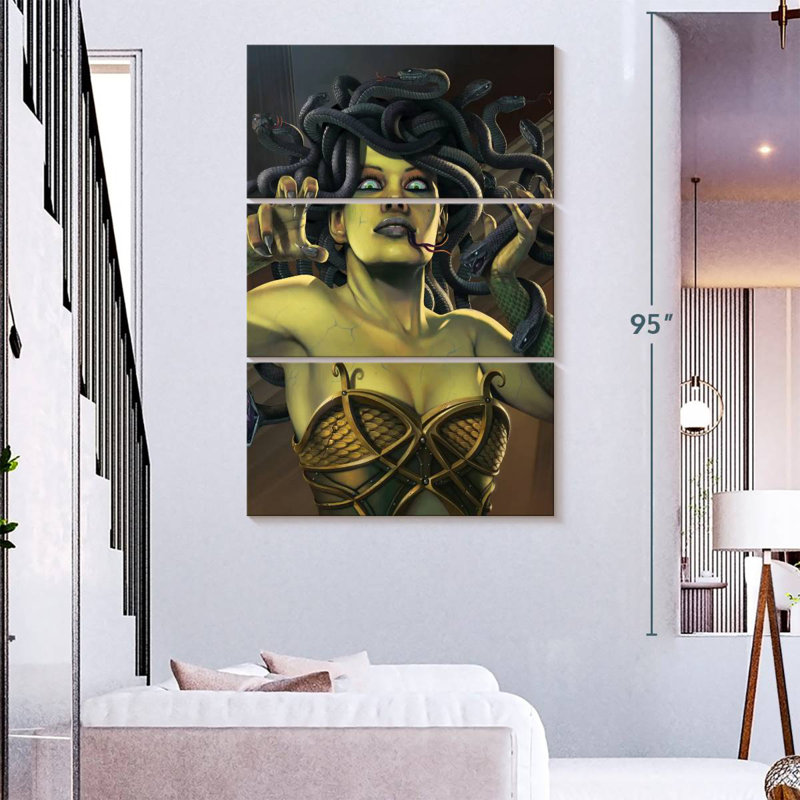 Kelan Medusa, 74" H x 48" W