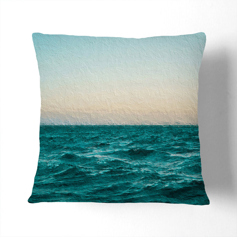 Square Throw Cushion, 40cm H x 40c m W x 15cm D, Stone