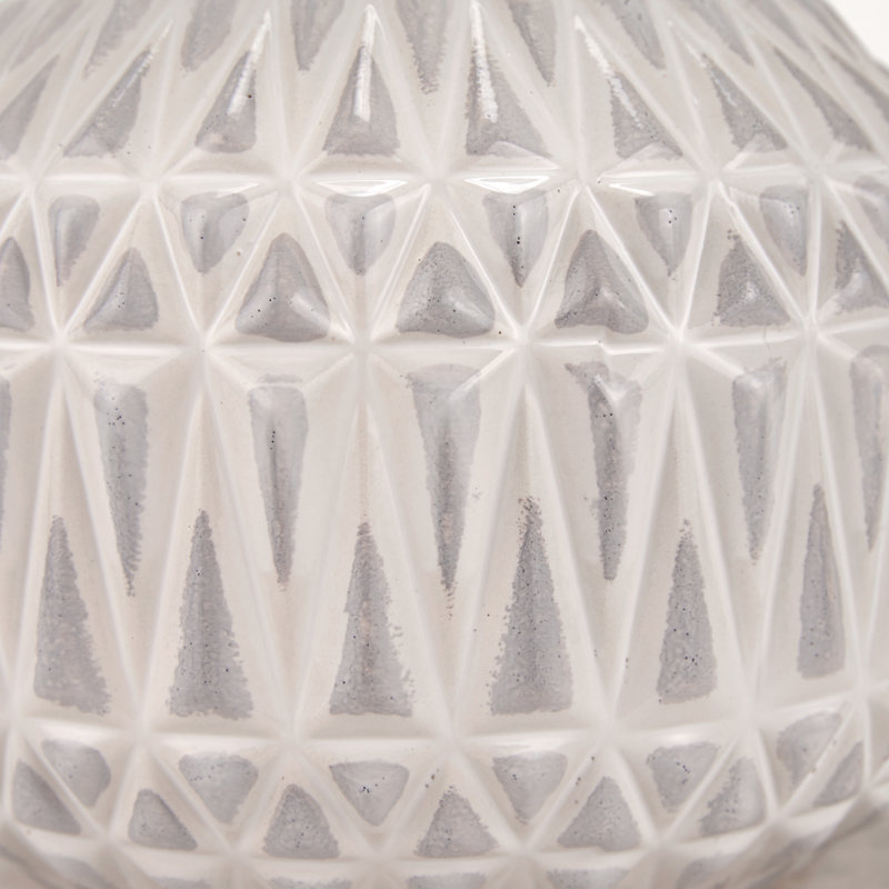 Afanasijs Ceramic Table Lamp, Cream, Cream