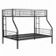Lit superposé en métal, aucun sommier requis, grand rangement sous le lit, assemblage facile-1023114546