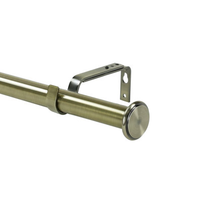 Tringle à rideaux simple réglable 1 po Adelaida