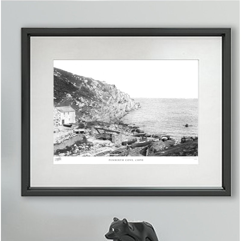 Penberth Cove, C1890 - Single Picture Frame Print, 60cm H x 80cm W x 2.3cm D