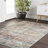 Oriental Terracotta/Blue/Ivory Area Rug-808531975