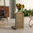 C-Shape End Table  Brown