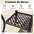 PE Wicker Glass Top Patio Side Table