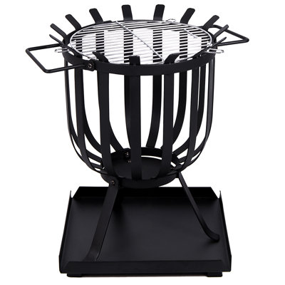 Abigailgrace Round Steel Smokeless Fire Pit