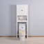 Armoire de rangement pour salle de bain en bois au-dessus de la toilette avec tablette réglable, parfaite pour les petites salles de bain et le rangement supplémentaire
