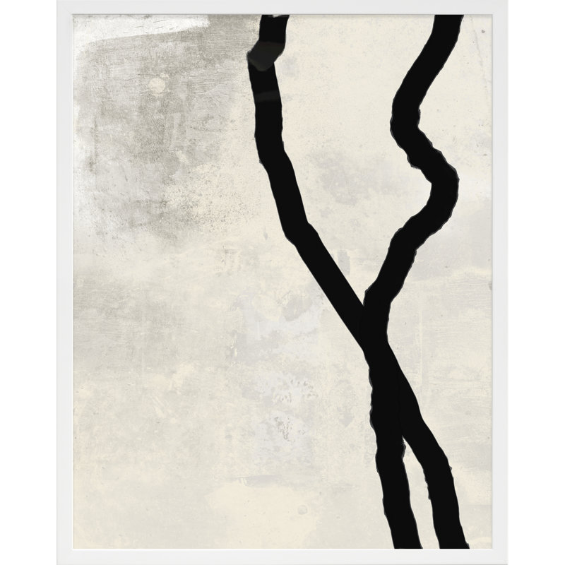 Black Rope 1 Print by Jacques Pilon, White, 25" H x 20" W x 1.25" D