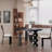 French style vintage solid wood dining table.-107770174