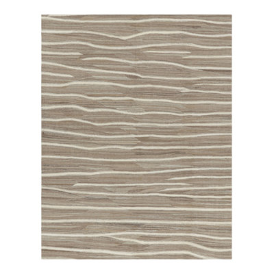 Rug & Kilim’S Contemporary Kilim In Beige-Brown With White Stripes