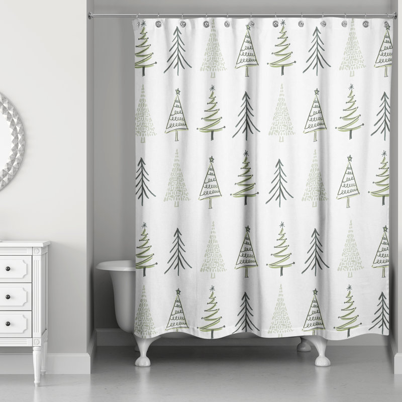 Tree Pattern Shower Curtain