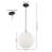 Anthoy 1 - Light White/Black Pendant-168105034