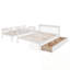 Twin-Over-Full Bunk Bed with Drawer, Storage and Guard Rail-1935765128