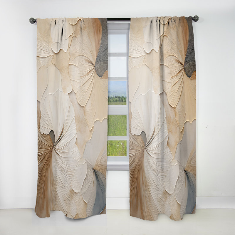 Rideau traditionnel - obscurcissement de chambre en velours beige - 1 panneau, L 52 po x L 84 po