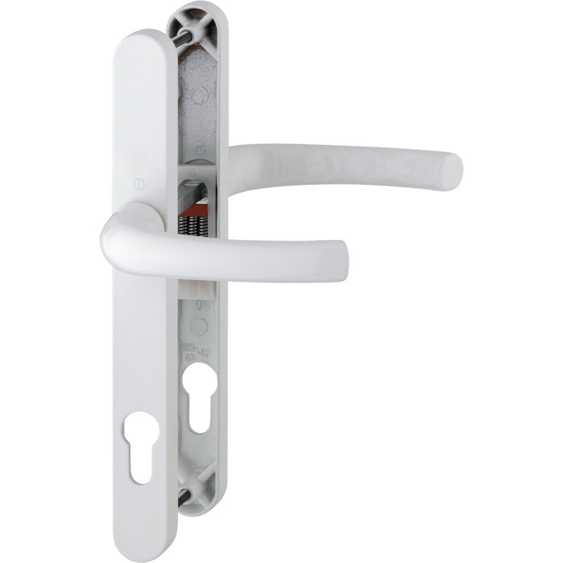 Keyed Right Hand Door Handle, Diamond White
