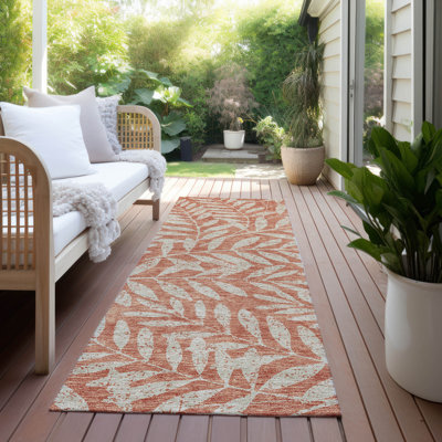 Malek Washable Floral Indoor / Outdoor Rug