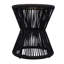 Table d'appoint d'extérieur noire en bois d'acacia et corde tissée Scott Living Nara-131262031