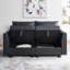 Modular Convertible Sectional Air Leather Loveseat Sofa-95668629