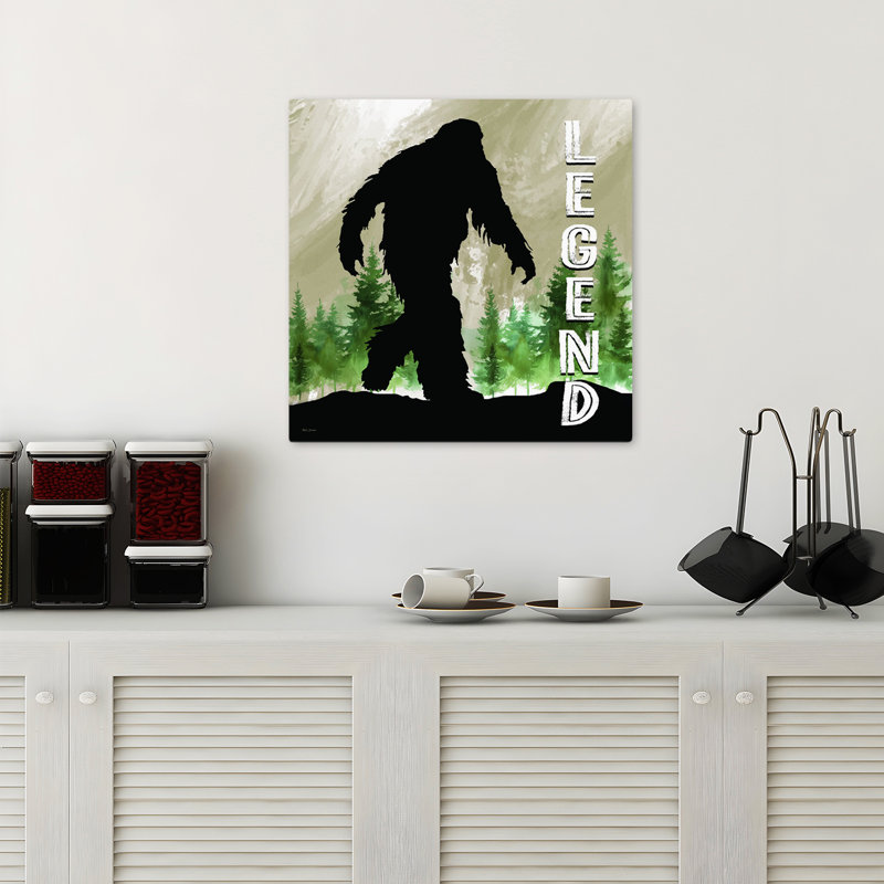 Bigfoot - légende, forêt contemporaine, légende, concept, art naturel, H 18 po x l 18 po